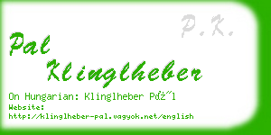 pal klinglheber business card